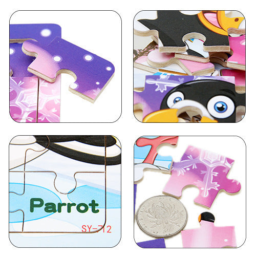 Children's Poultry Animal Wooden Puzzle