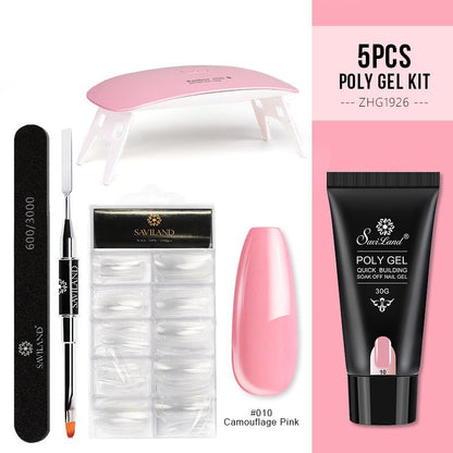 Quick Crystal Extension Gel Nail Set