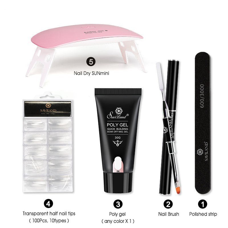 Quick Crystal Extension Gel Nail Set