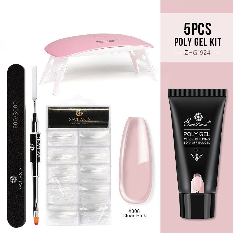 Quick Crystal Extension Gel Nail Set