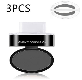 Professional Waterproof Eyebrow Powder Stamp & Stencil Kit - Brow Enhancing Cosmetics