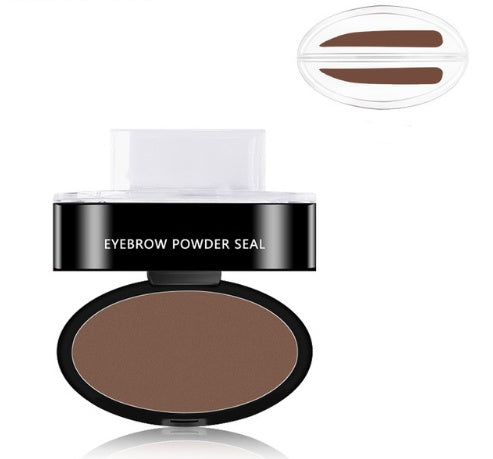 Professional Waterproof Eyebrow Powder Stamp & Stencil Kit - Brow Enhancing Cosmetics