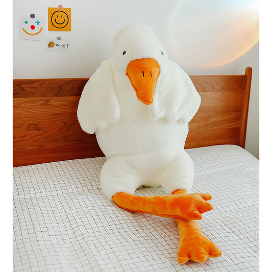Cute Big White Goose Plush Pillow Toy