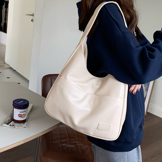 Women's Large-Capacity Fashion Tote Bag - Retro Cowhide