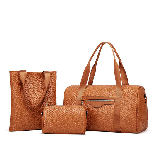 Women's Business & Travel Shoulder Bag - Retro Cowhide