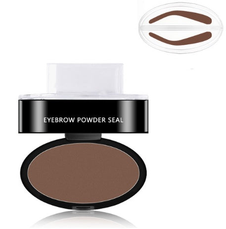 Professional Waterproof Eyebrow Powder Stamp & Stencil Kit - Brow Enhancing Cosmetics