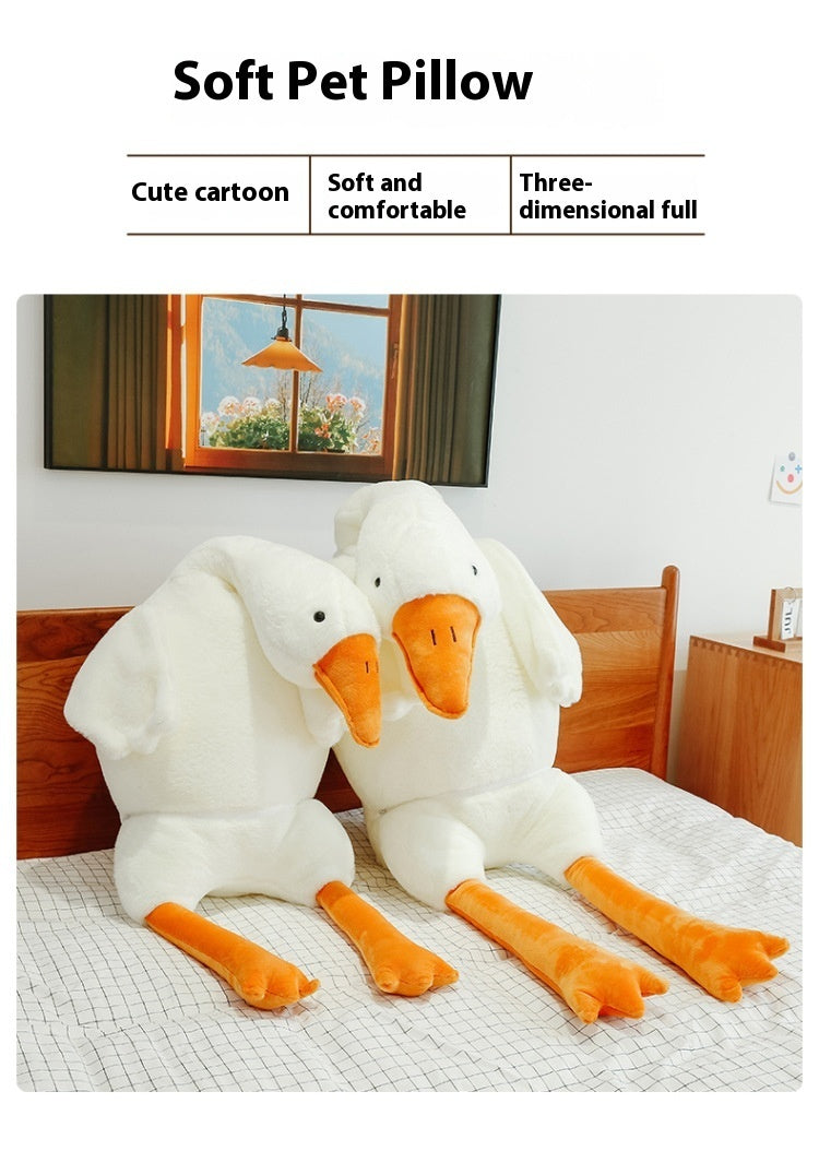 Cute Big White Goose Plush Pillow Toy
