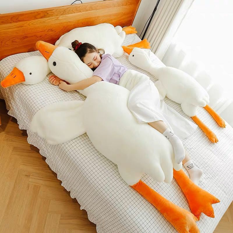 Cute Big White Goose Plush Pillow Toy
