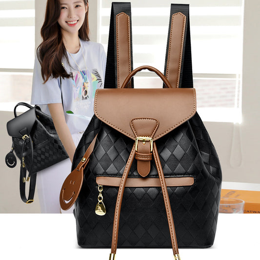 Women's Multifunctional Casual Leather Backpack - School & Travel Shoulder Bag