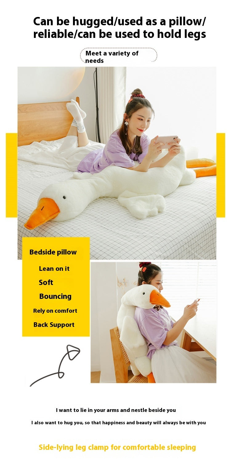 Cute Big White Goose Plush Pillow Toy