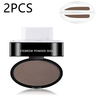 Professional Waterproof Eyebrow Powder Stamp & Stencil Kit - Brow Enhancing Cosmetics