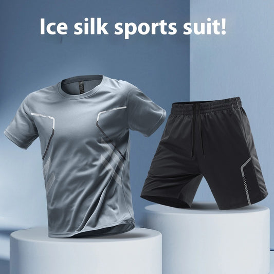 Men's Color Block Sports T-Shirt - Quick-Dry Breathable Tee