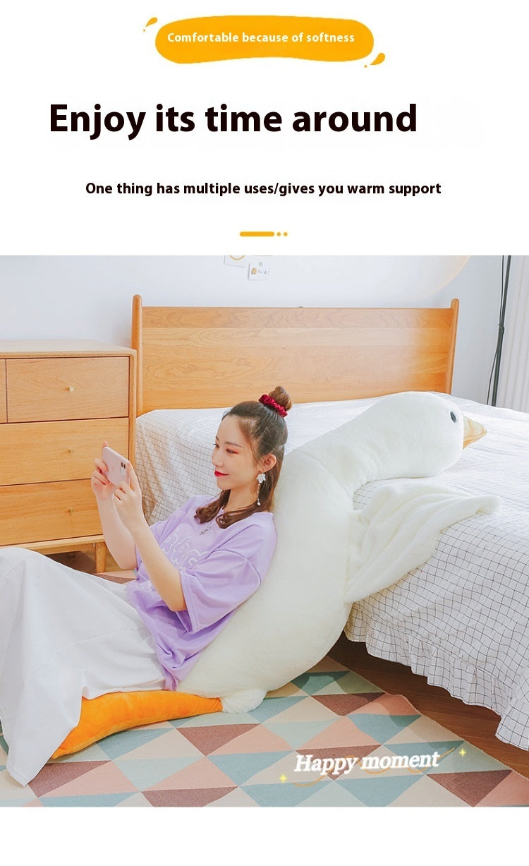 Cute Big White Goose Plush Pillow Toy